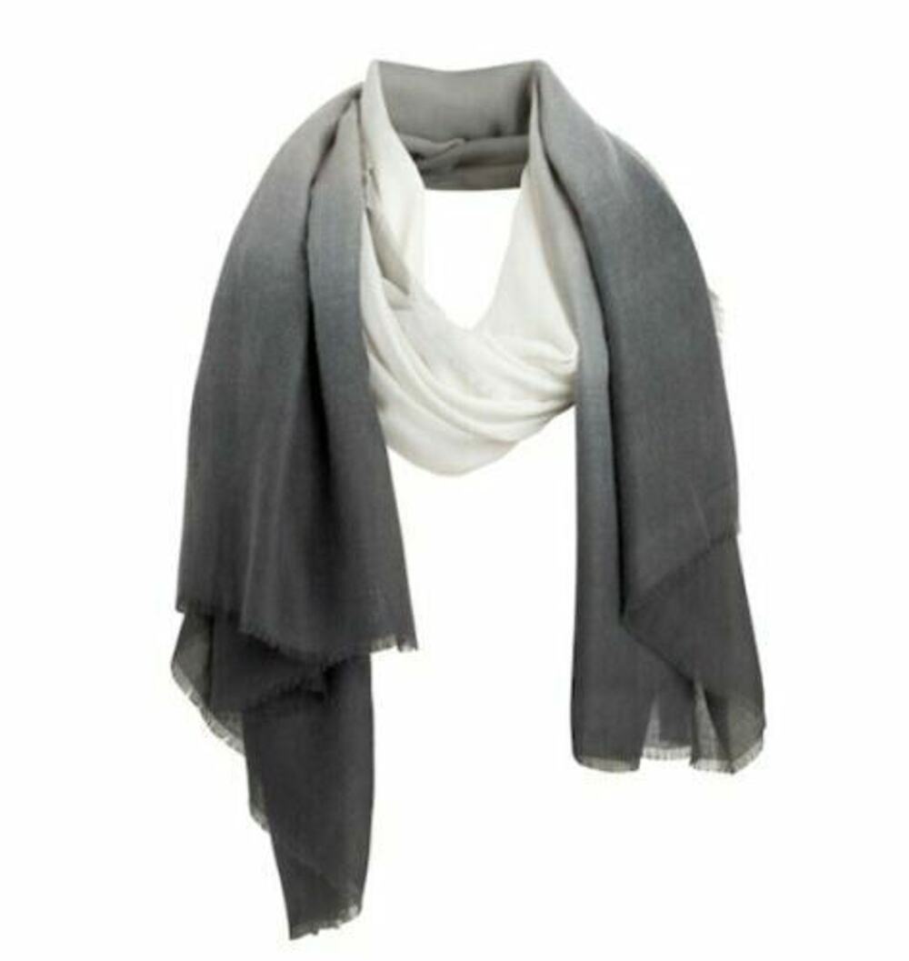 Carly Cushnie Horizon Grey Ombre Scarf Oversize Gray Rachel Zoe Curateur NEW